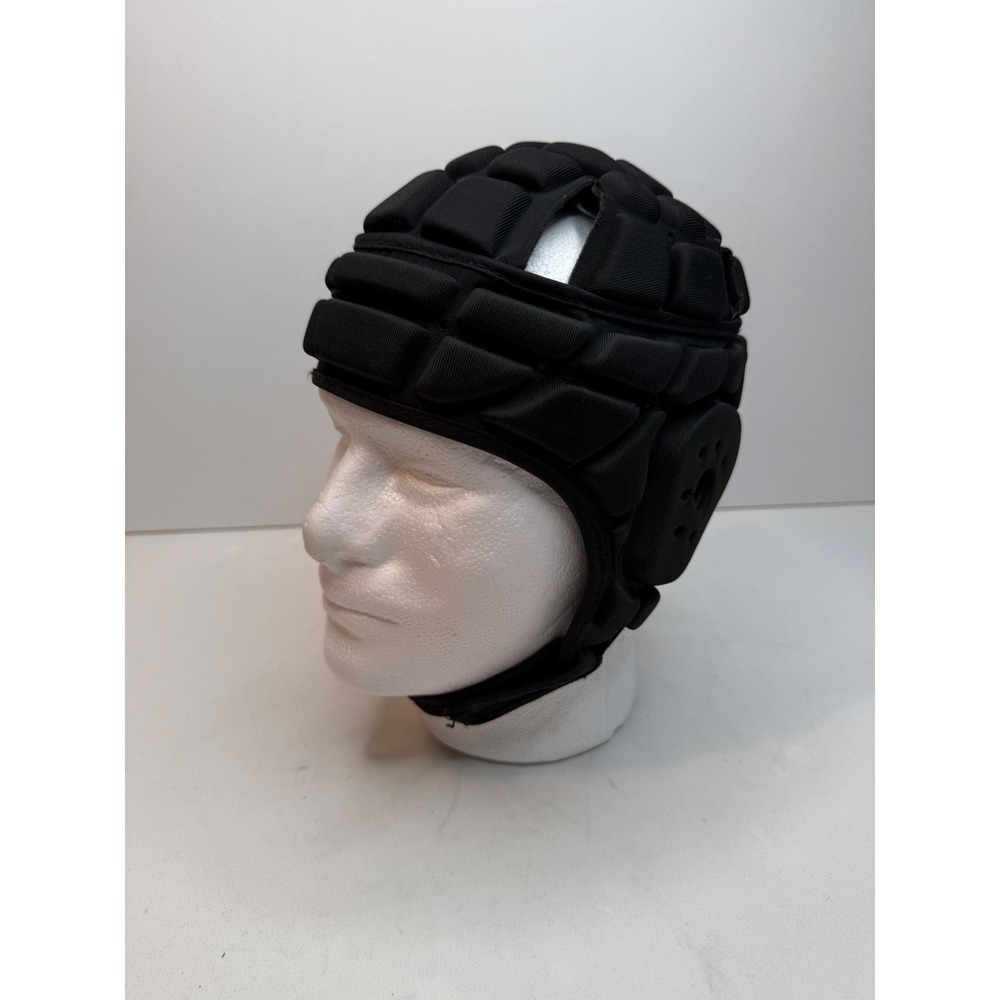Coolong Black Guardian Cap Soft Padded Helmet Football Lacrosse Rugby Size Small